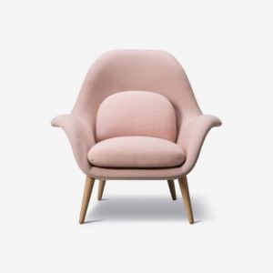 Pink Swoon Lounge Chair designed by Fredericia Furniture